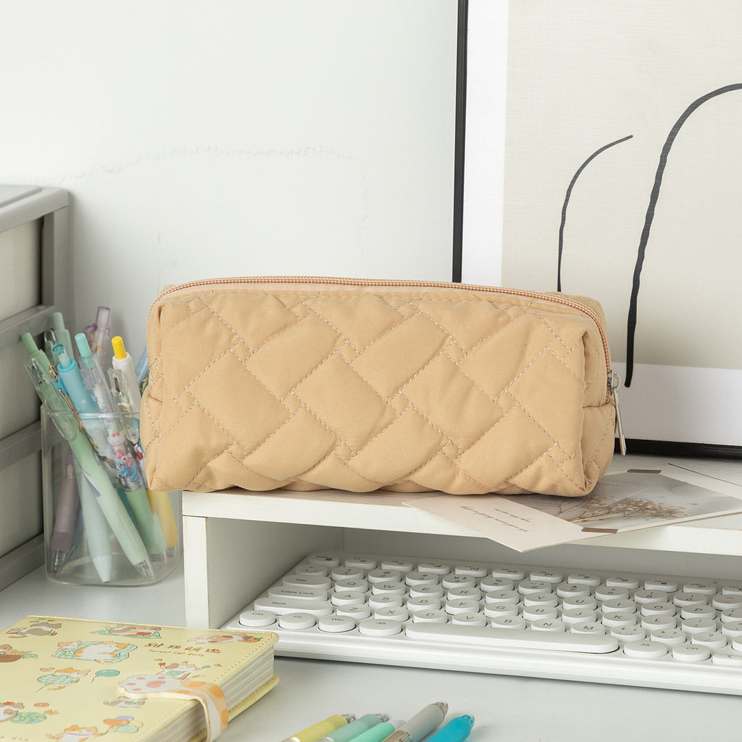 Quilted Textured Pencil Case Kalsten