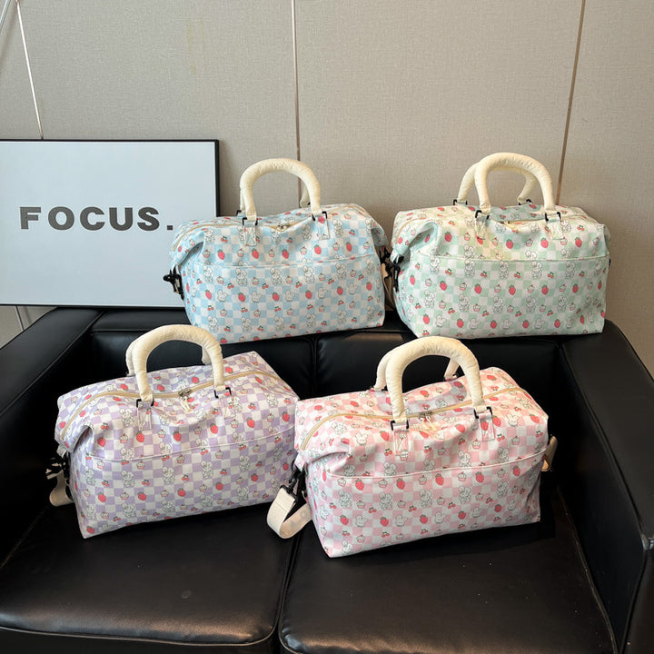 Playful Patterned Travel Duffle Bag Kalsten