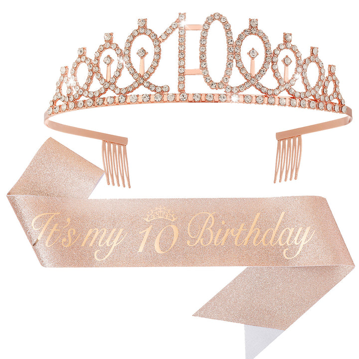 Ladies Crystal Princess Crown with 30 & Fabulous lettering Kalsten
