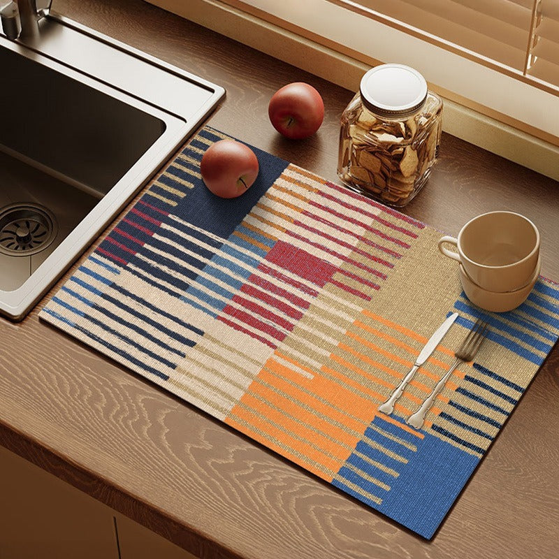 Colorful Kitchen Counter Mat