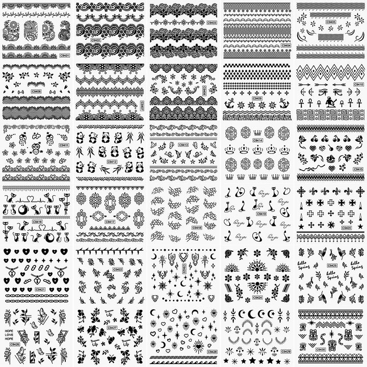 Creative Nail Art Sticker Collection