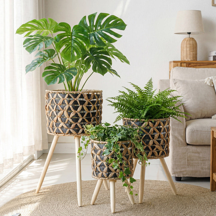 Plant stand made of braided material Kalsten