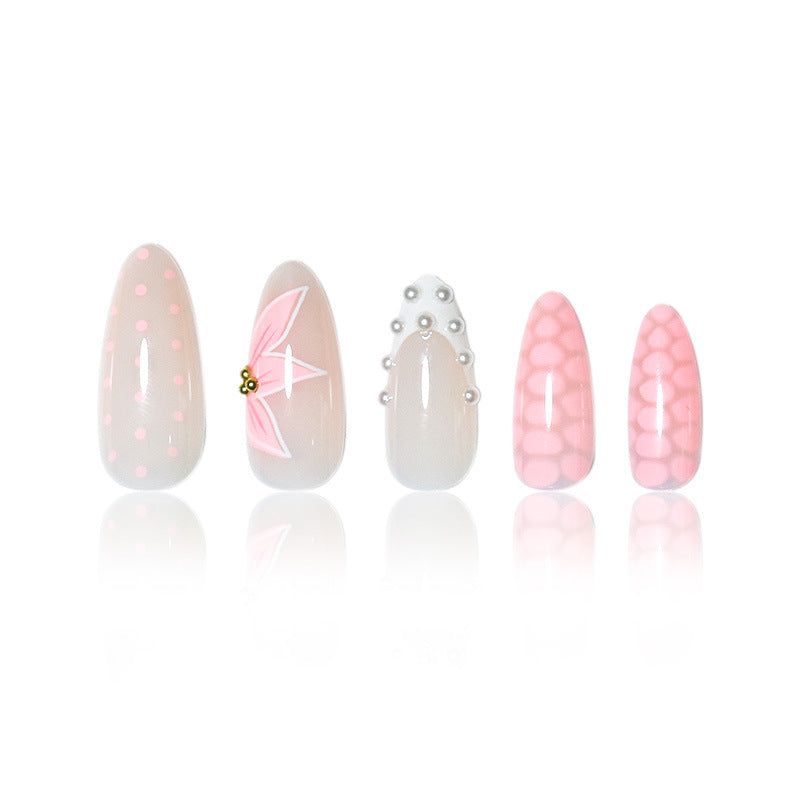 Elegant Press-On Nail Art Set with Unique Designs Kalsten