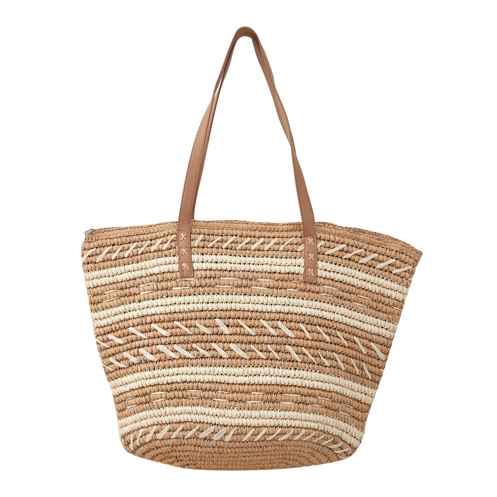 Polka Dot Rattan Handbag Kalsten