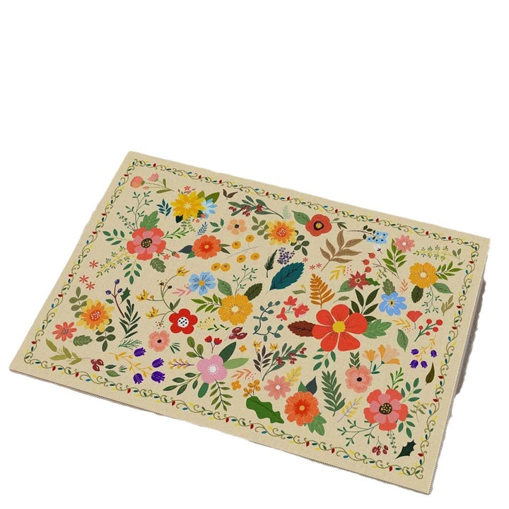 Luxurious Floral Design Bath Mat Kalsten