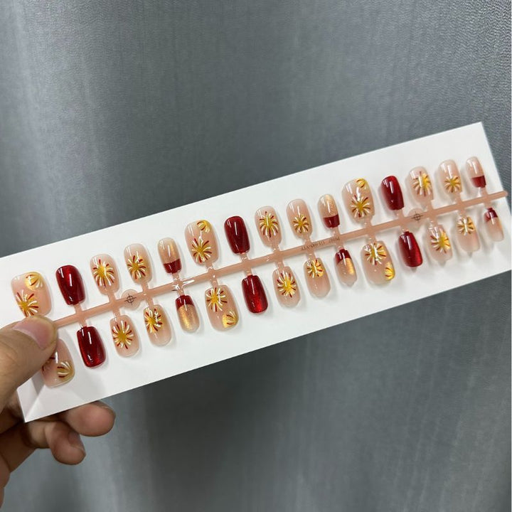 Artistic Ombre Press-On Nail Tips Set Kalsten