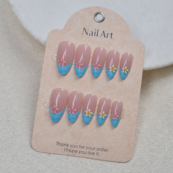 Floral Print Press-On Nail Set Kalsten