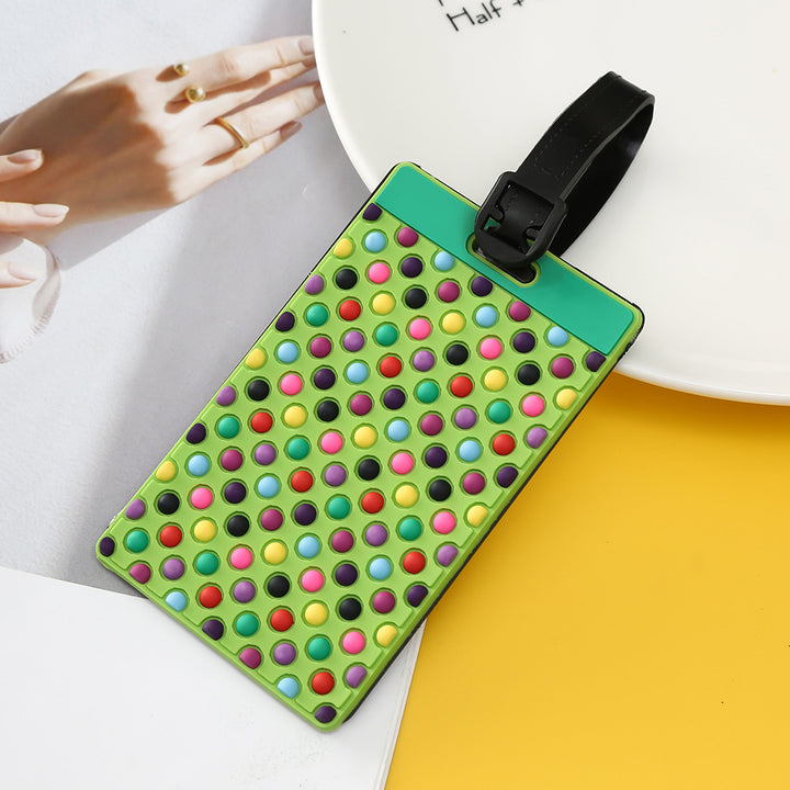 Unisex Luggage Tag with Modern Geometric Design Kalsten