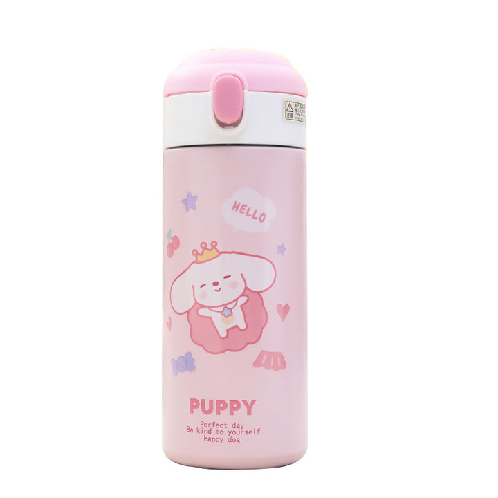 Insulated water bottle with cheerful dog design Kalsten