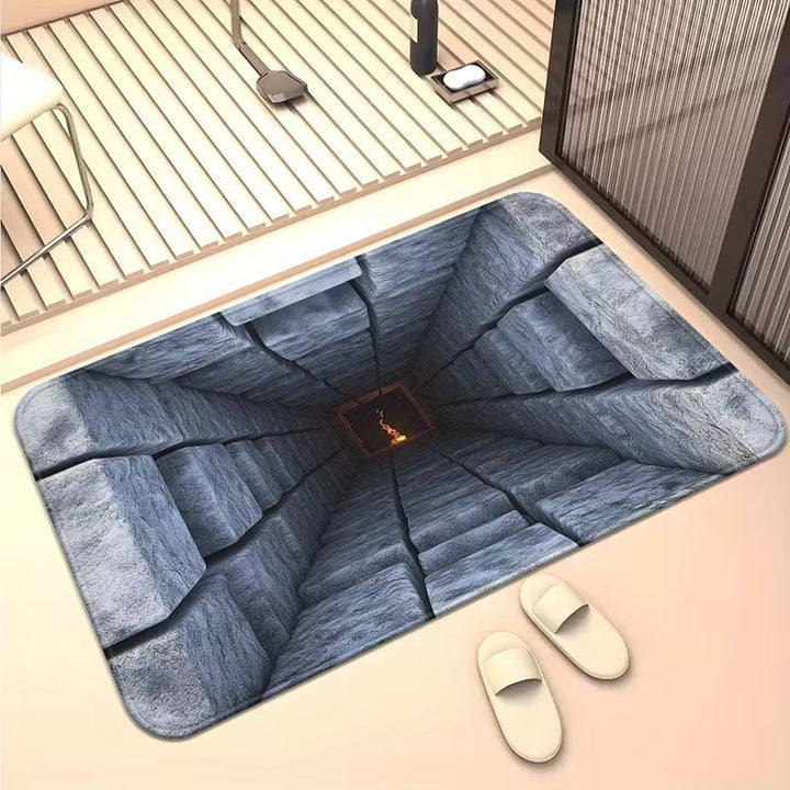 Artistic 3D Cave Scene Area Mat Kalsten