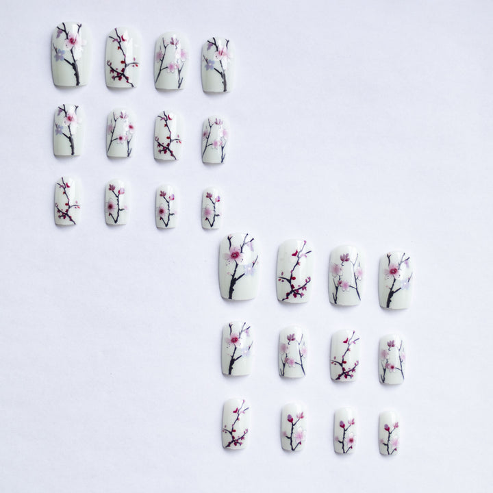 Floral Cherry Blossom Nail Art Kit