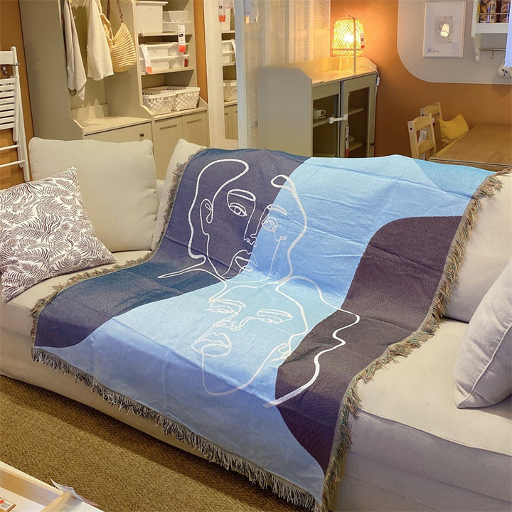 Artistic Patterned Throw Blanket