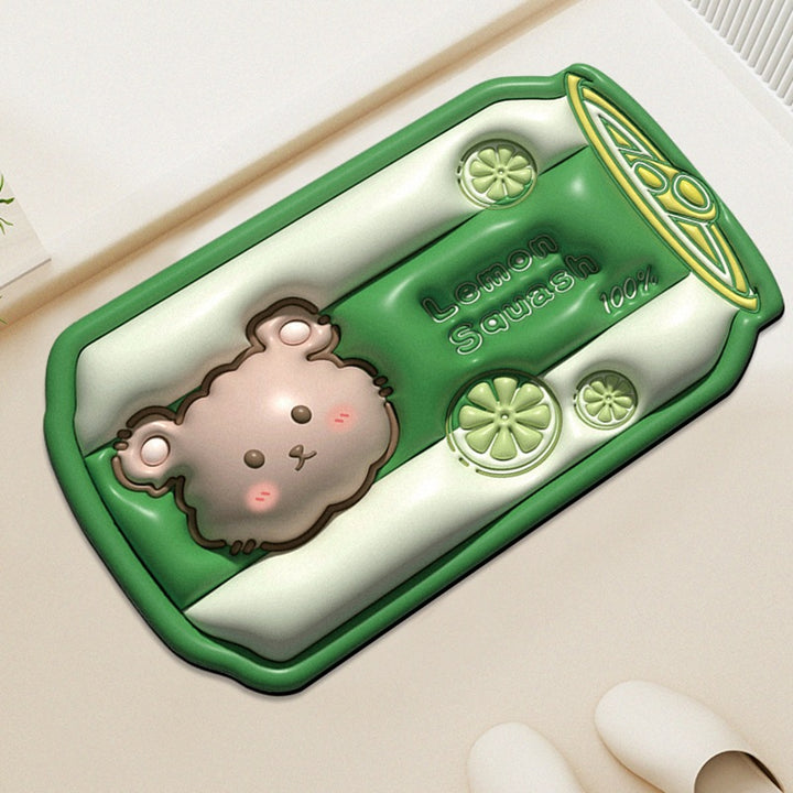 Cute Panda-Themed Bath Mat