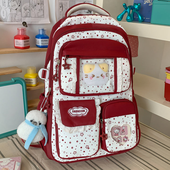Stylish Star-Print Casual Backpack Kalsten