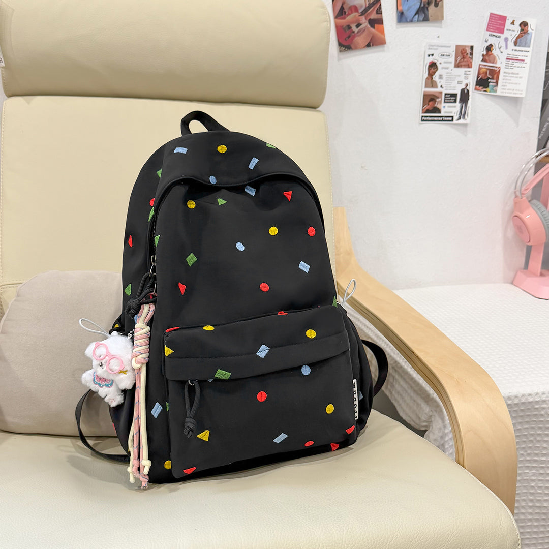Stylish Multi-Color Polka Dot Backpack Kalsten