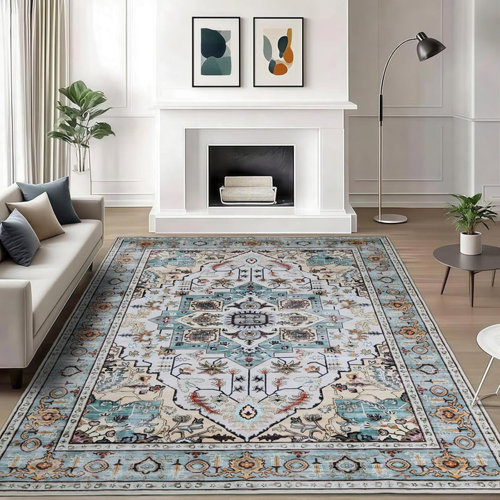 Vintage-Inspired Floral Area Rug
