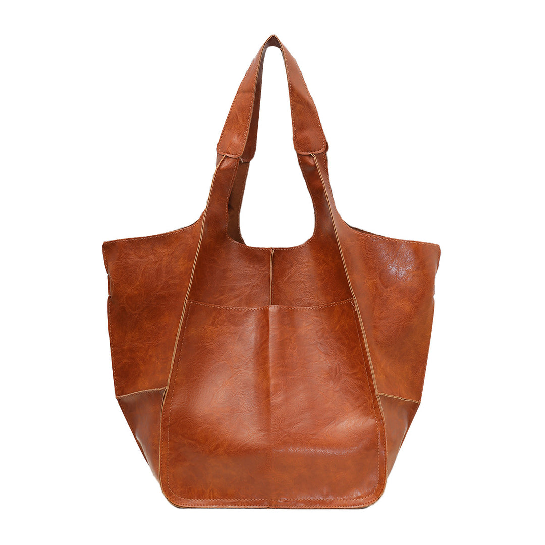 Distressed Leather Large Tote Bag