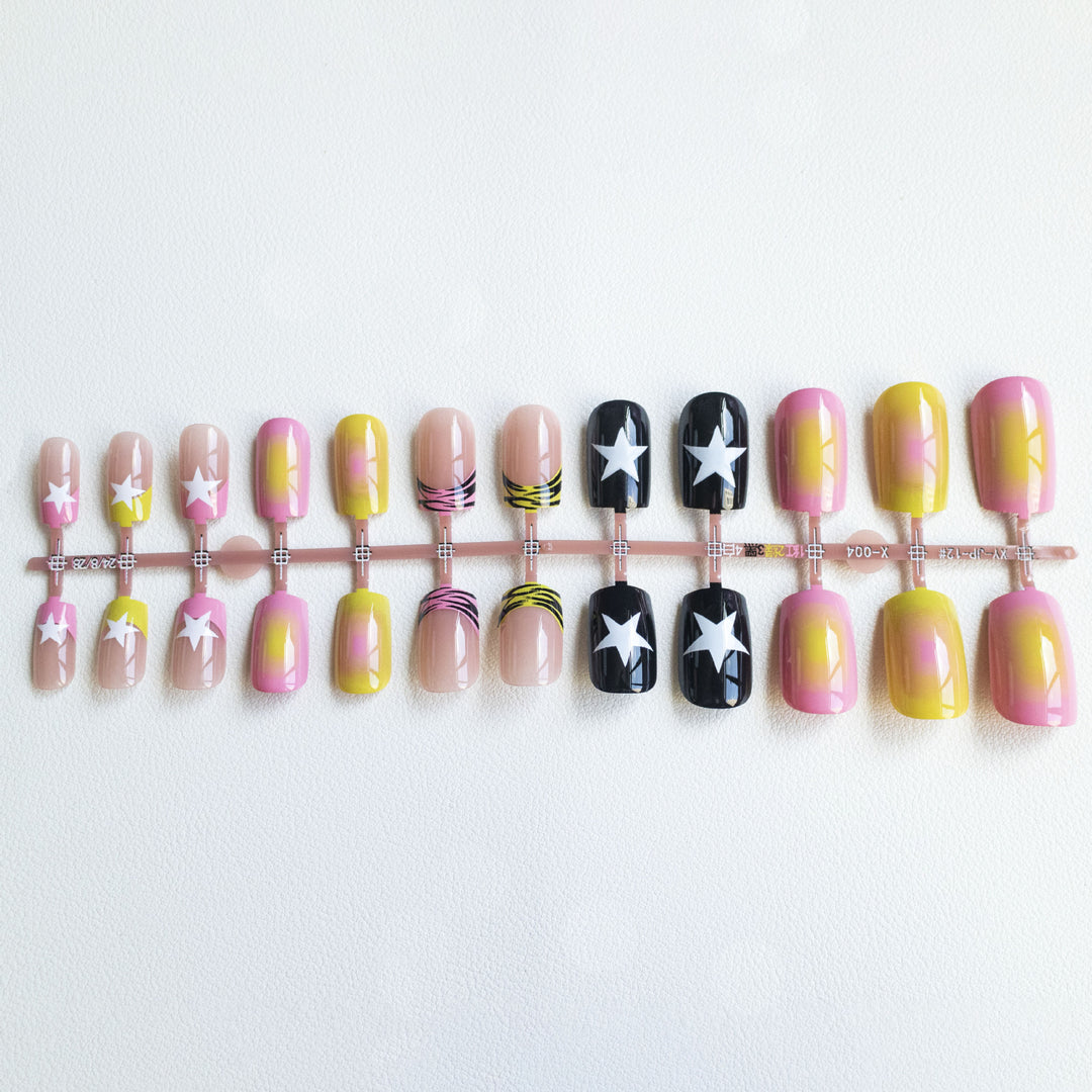 Star-Embossed Nail Art Set