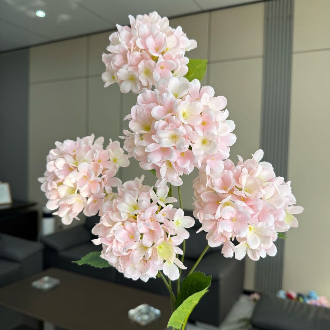 Lifelike Hydrangea Floral Arrangement