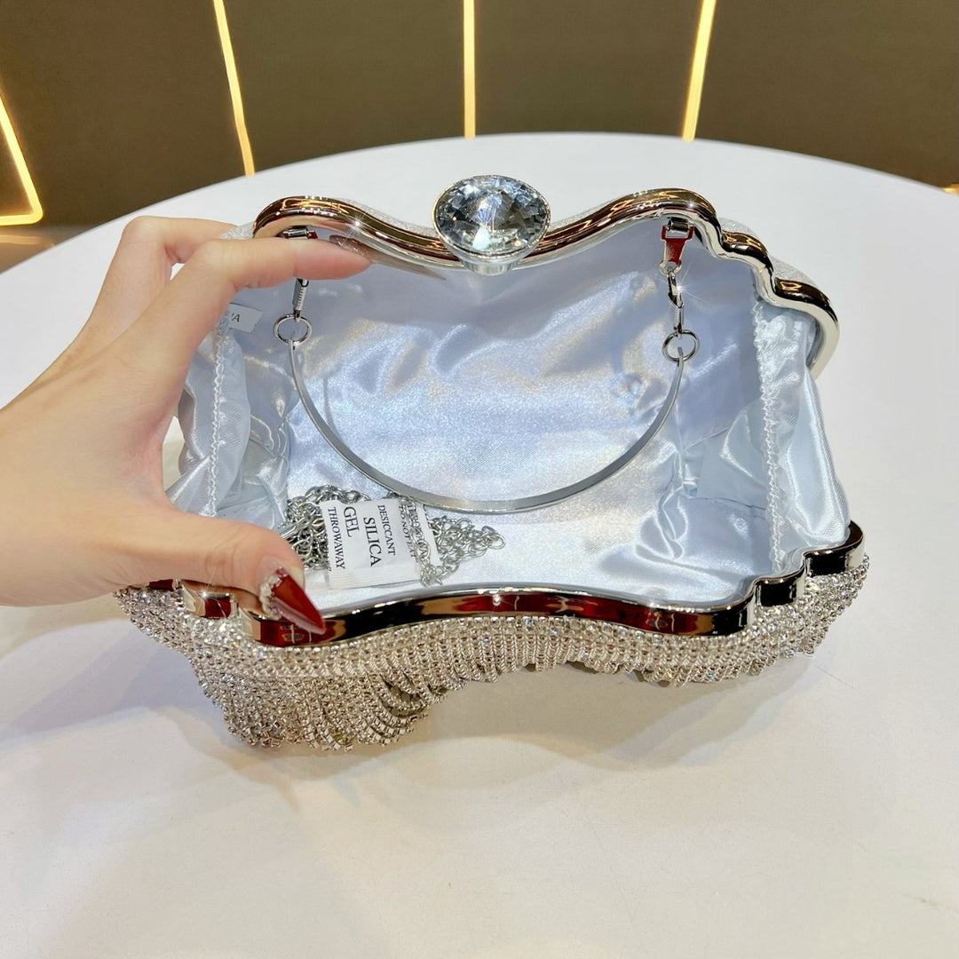 Crystal Fringe Evening Purse