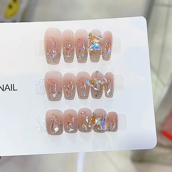 Glittery Acrylic Press-On Nails Kalsten