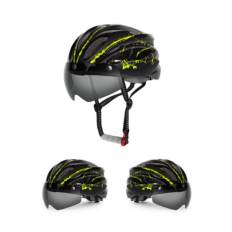 Aerodynamic Cycling Helmet with Integrated Visor Kalsten