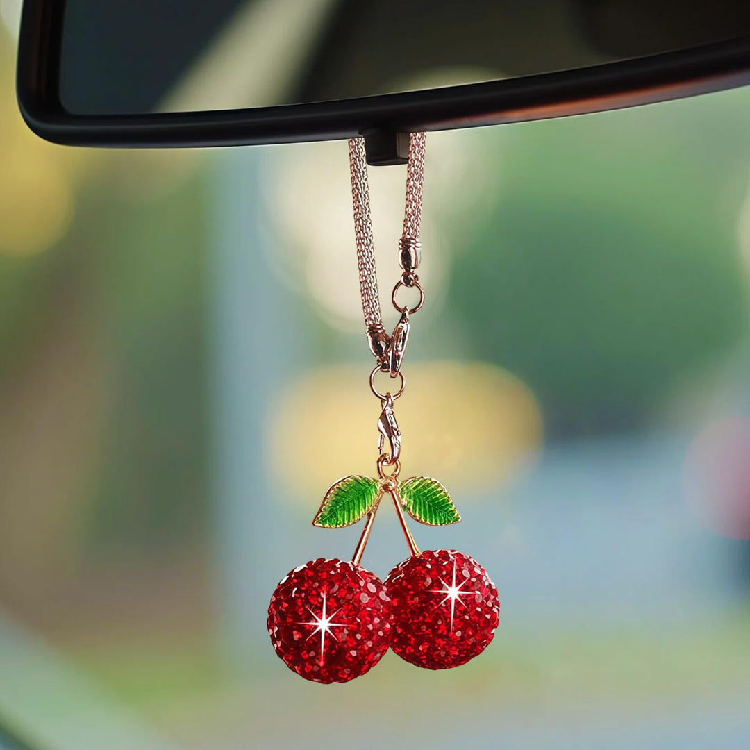 Sparkling Cherry Pendant Necklace Kalsten