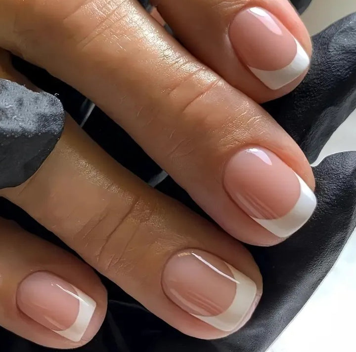 Elegant French Tip Acrylic Nail Enhancements Kalsten 1789915301