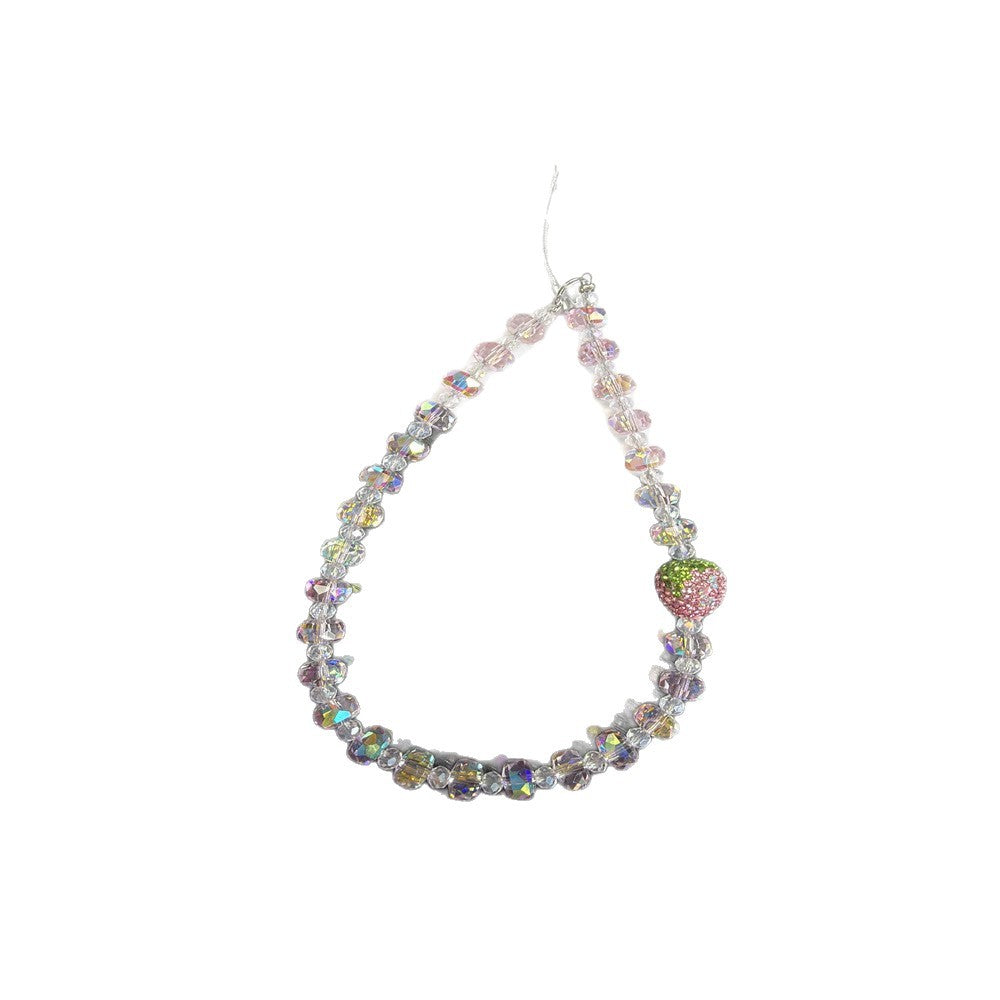 Charming Strawberry Crystal Beaded Necklace Kalsten