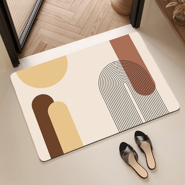 Artistic Cat-Themed Bath Mat Kalsten