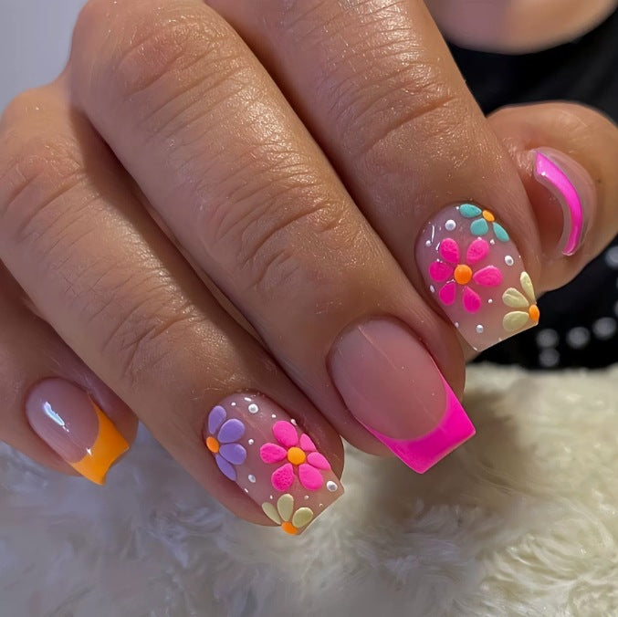 Floral Themed Nail Art Kalsten