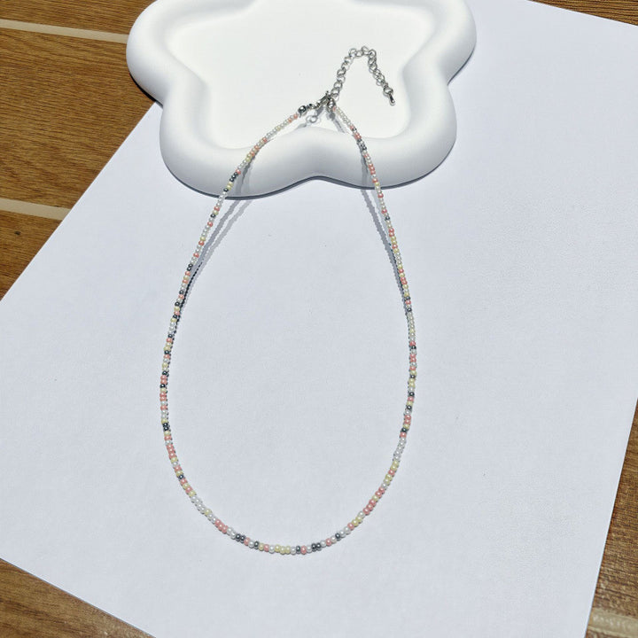 Handcrafted Beaded Choker Necklace Kalsten