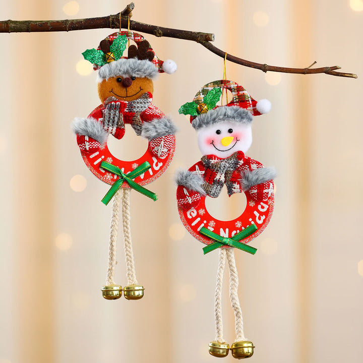 Decorative Santa Wreath Ornament Kalsten