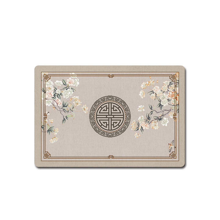 Artistic Floral Bath Mat Kalsten