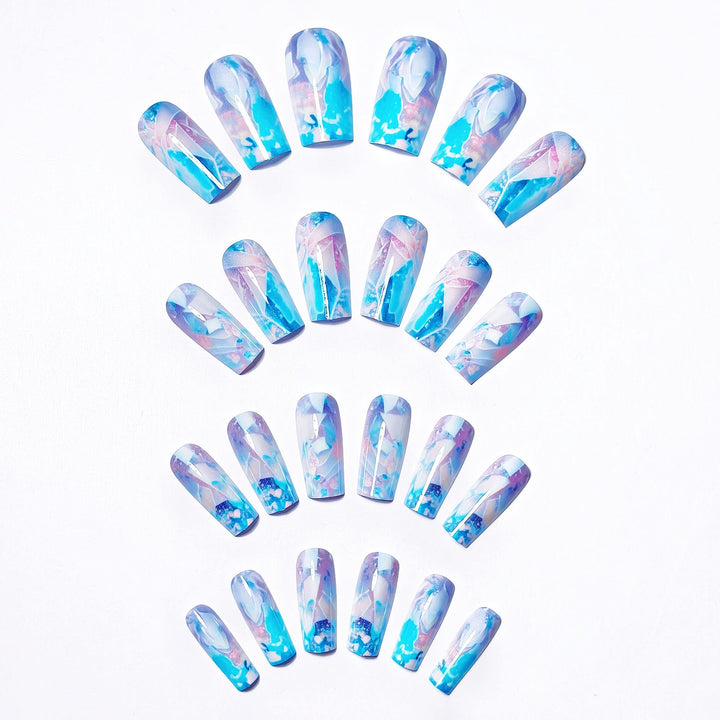Artificial Nails in Modern Crystal Look Kalsten