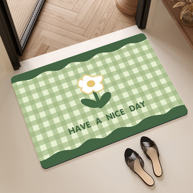 Stylish Floral Patterned Comfort Bath Mat Kalsten
