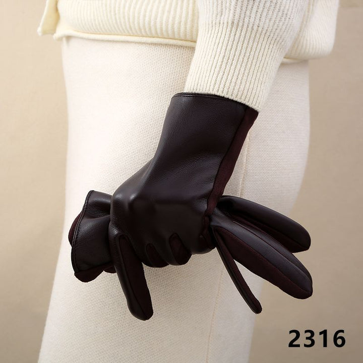Luxurious Leather Touchscreen Gloves Kalsten
