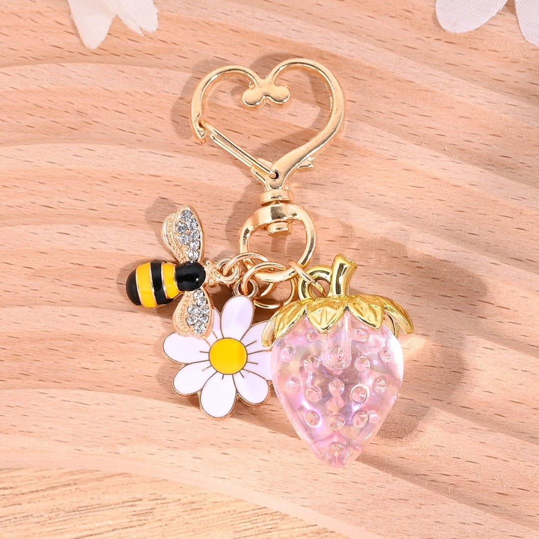 Keychain with Fruity Strawberry Design Kalsten