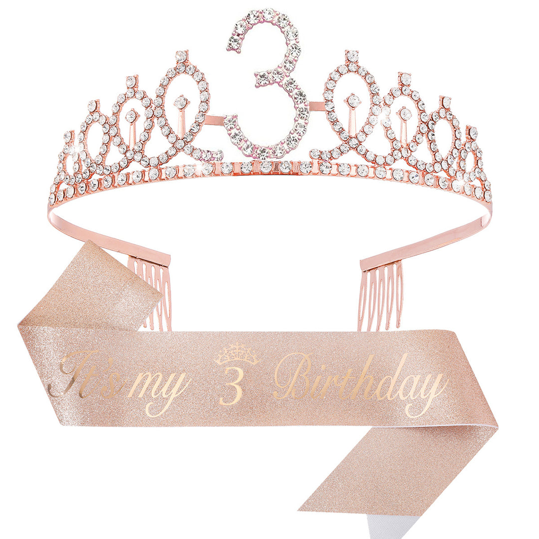 Ladies Crystal Princess Crown with 30 & Fabulous lettering Kalsten