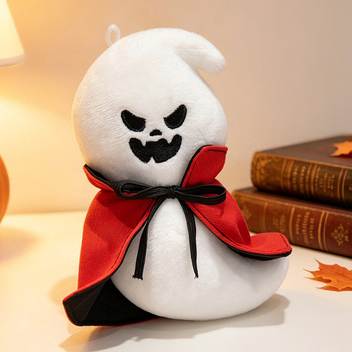 Cozy decorative pumpkin plush pillow with face and velvet feet