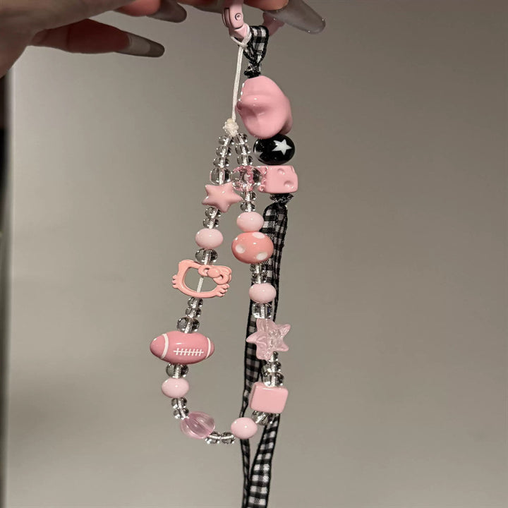 Themed Beaded Keychain Strap Kalsten