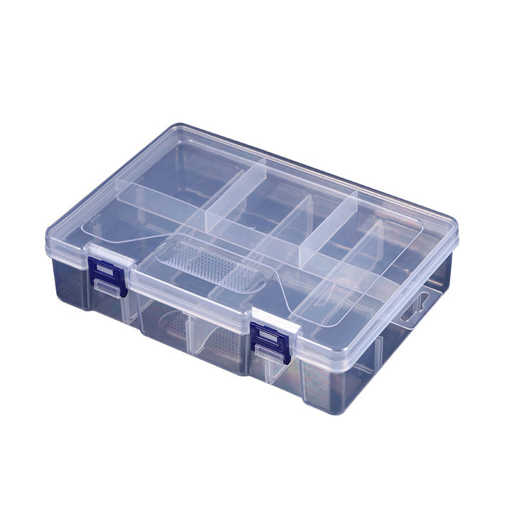 Multi-Compartment Transparent Craft Organizer Box Kalsten