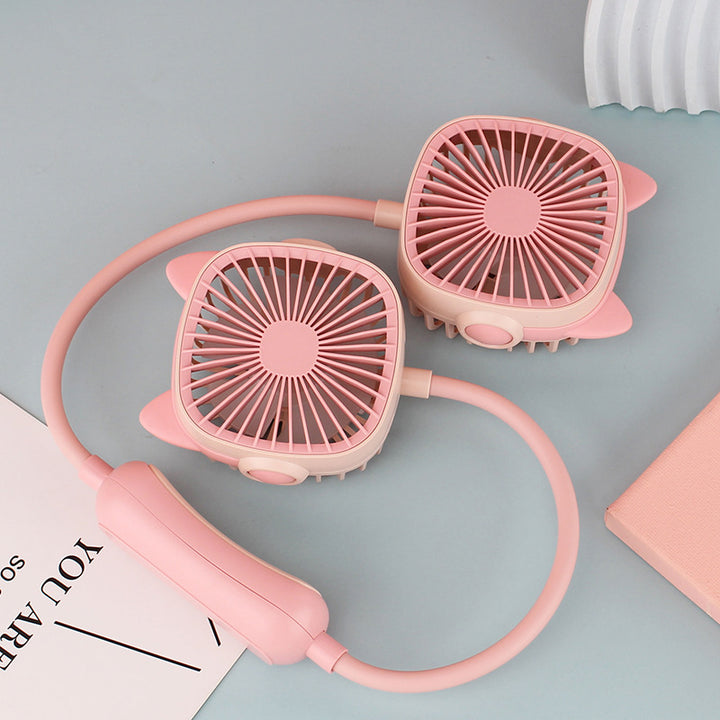 Ladies wearable neck fan with dual design Kalsten