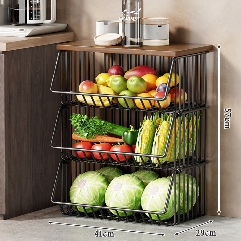 Slim Five-Tier Rolling Metal Kitchen Pantry Storage Rack with Wire Baskets