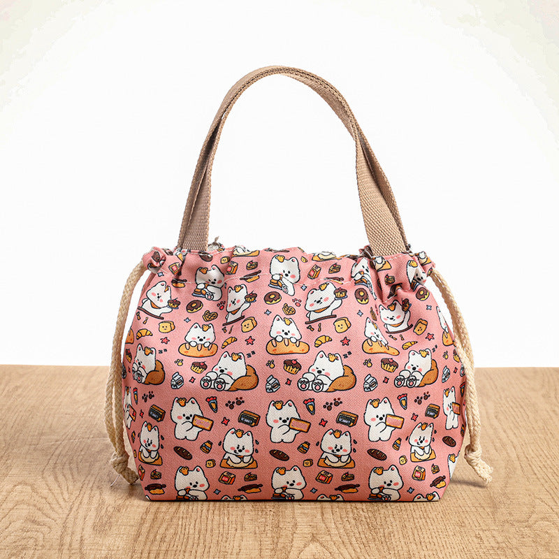 Drawstring Cat-Themed Storage Bag Kalsten