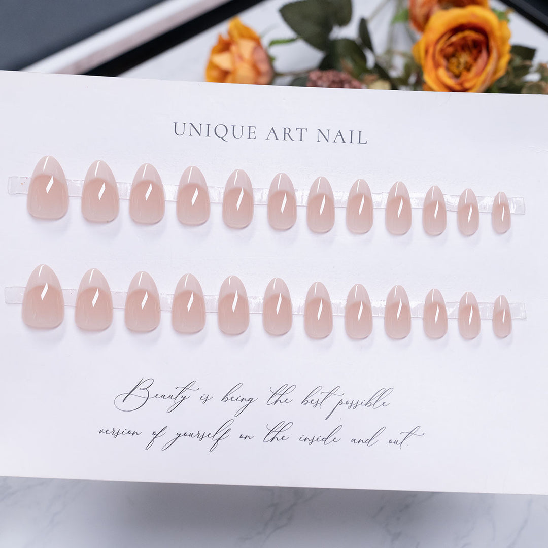Elegant Glossy Press-On Nail Set  1791110280