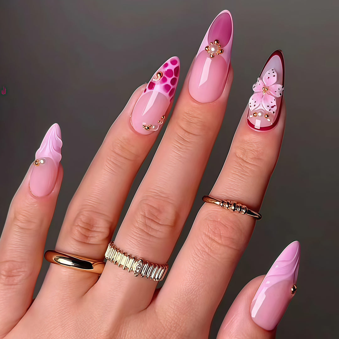 Premium Floral Nail Art Extensions Kalsten