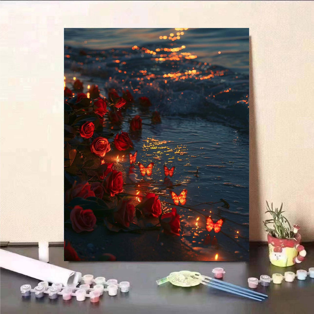 Floral Fantasy Paint by Numbers Wall Art Kalsten