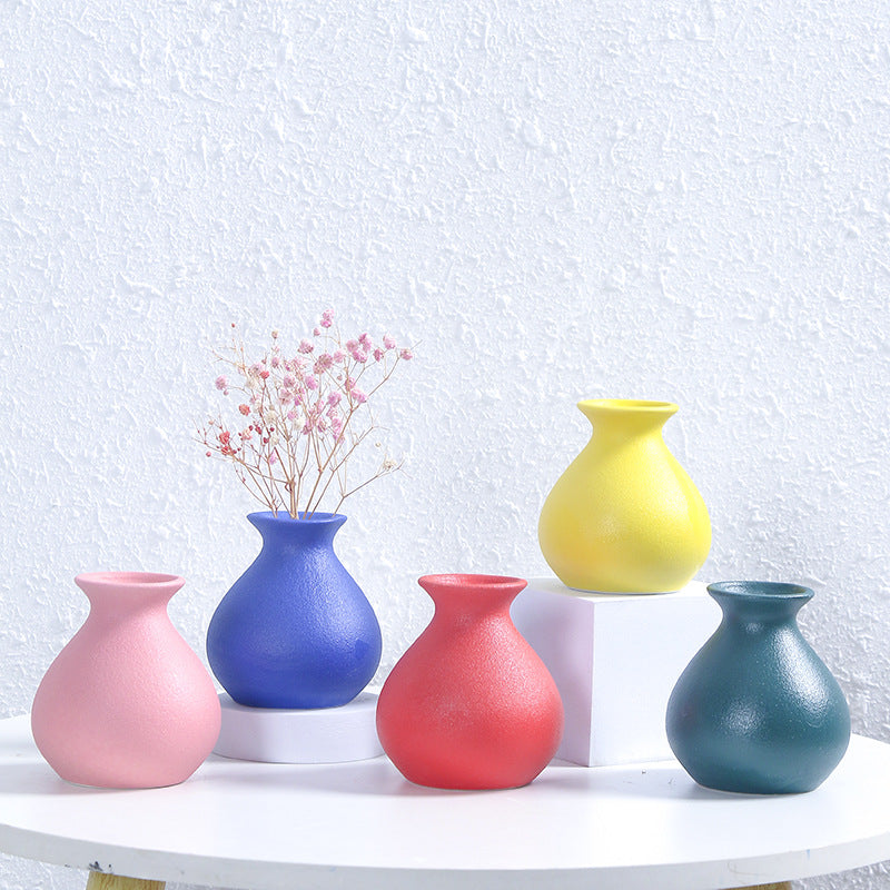 Modern Textured Ceramic Decorative Flower Vase Kalsten