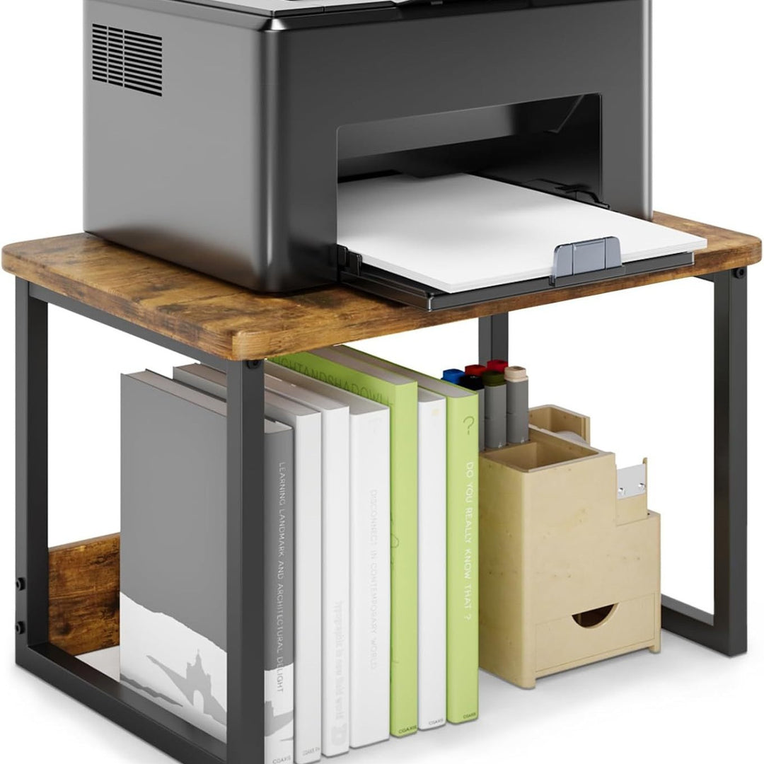 Printer stand with open shelving units Kalsten